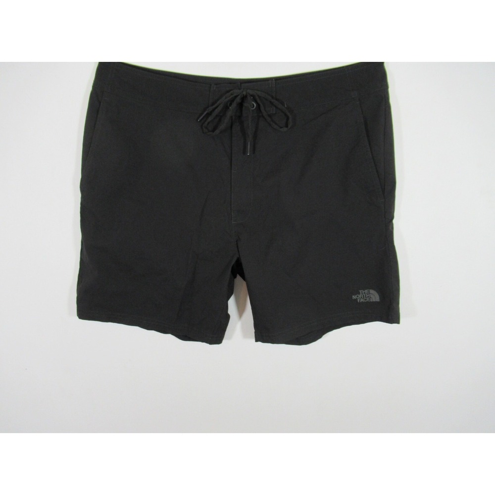 The North Face Lace-Up Board Shorts Men 38 Black Swim Trunks